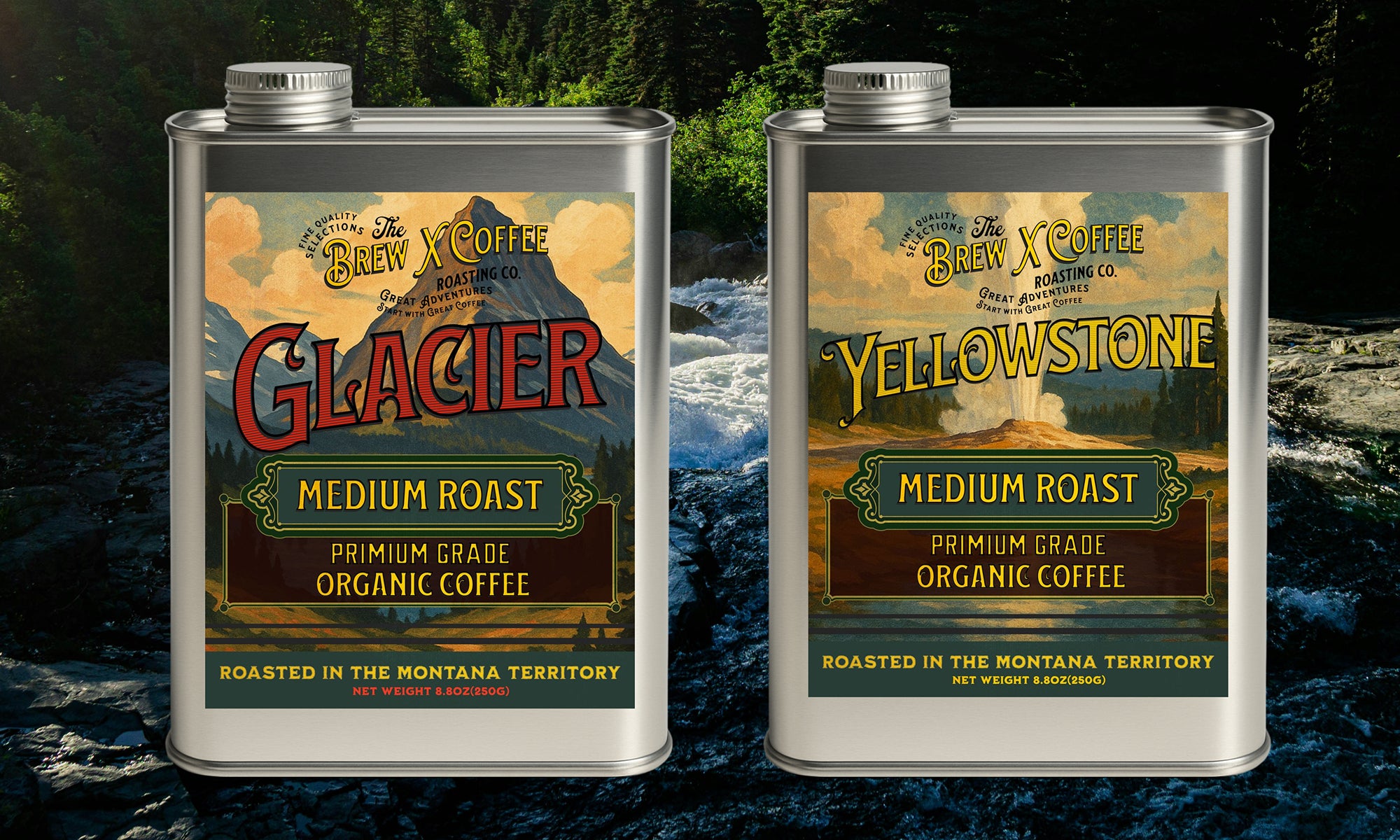 Glacier & Yellowstone Set, Medium Roast