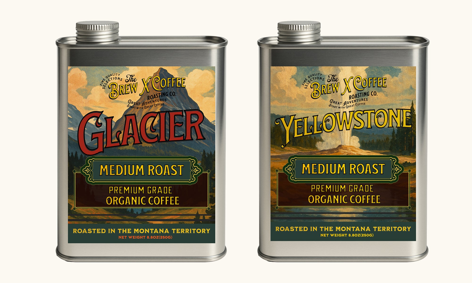 Glacier & Yellowstone Set, Medium Roast