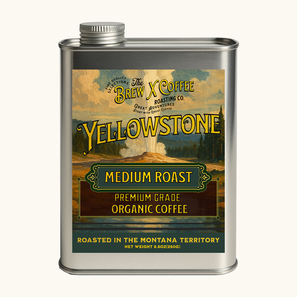 Yellowstone Organic Coffee, Medium Roast